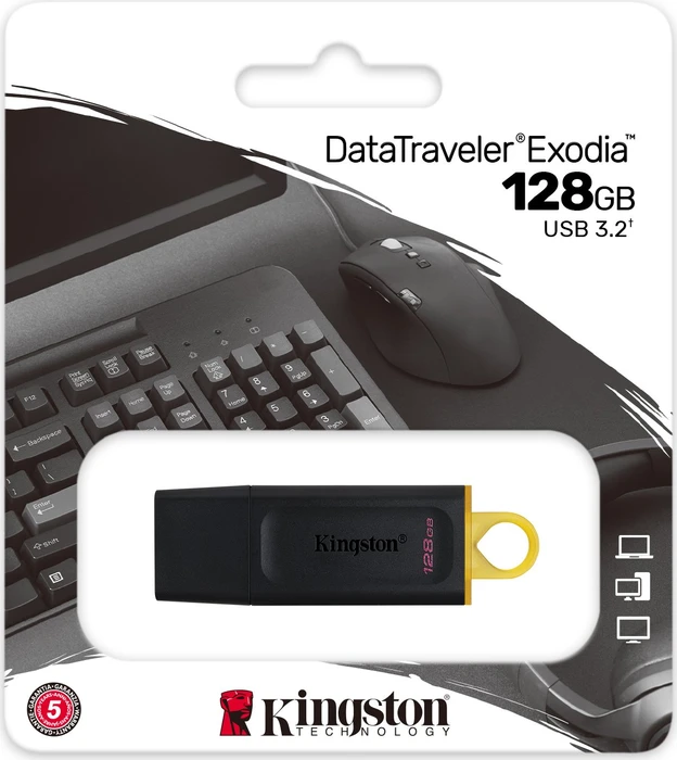 Kingston DataTraveler Exodia 128GB schwarz, USB-A, USB 3.2 Gen 1×1