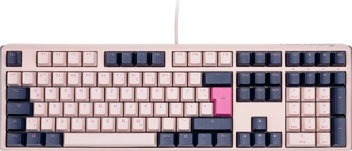 Ducky One 3 Fuji PBT rosa/blau, MX SILENT RED, USB, DE