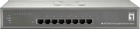 LevelOne GEP Desktop Gigabit Switch, 8x RJ-45, 240W PoE+ (GEP-0822 / 570739)