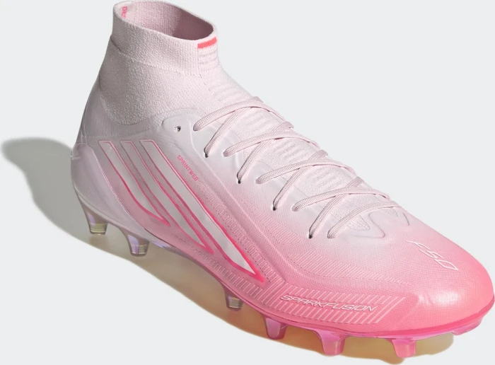 adidas F50 Sparkfusion Elite Mid solar turbo/cloud white/distilled pink (Damen)