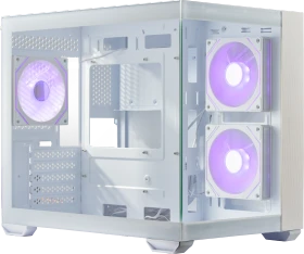 Cooler Master Elite 481 Wood White, weiß/braun, Glasfenster (E481-WHNN-S00)