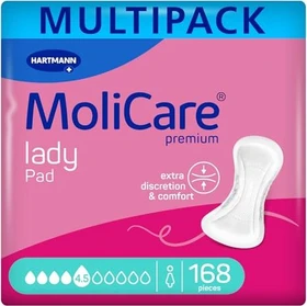 Hartmann MoliCare Premium Lady Pad 4.5 Tropfen Hygieneeinlage, 168 Stück