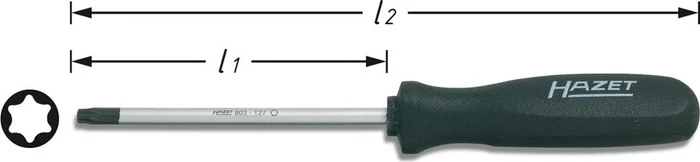 Hazet 803-T20 Torx Schraubendreher, T20x84mm