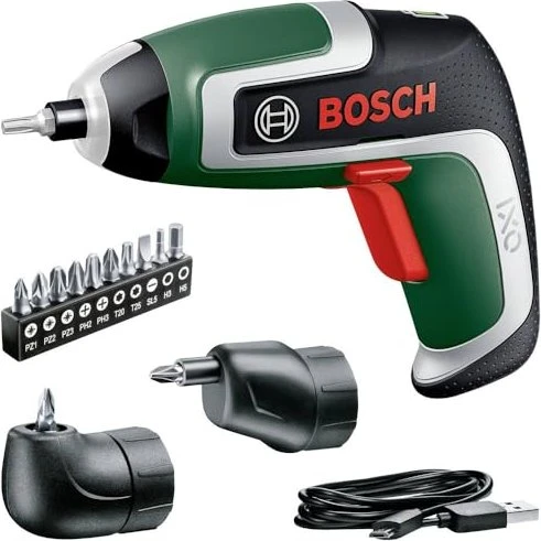 Bosch DIY Ixo VII grün Akku-Schrauber inkl. Werkzeugbox + Akku 2.0Ah + Zubehör