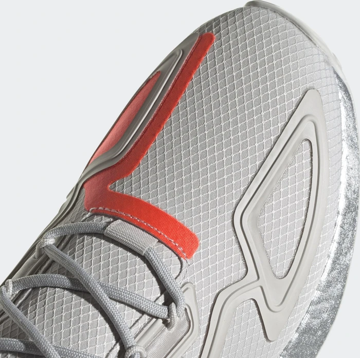 adidas ZX 2K Boost grey one/silver metallic/solar red (Herren)