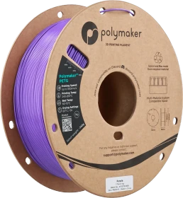 Polymaker PolyLite PETG, violett, Spule, 1.75mm, 1.00kg