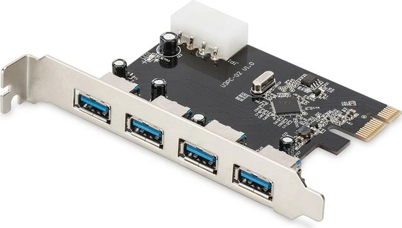Digitus 4x USB-A 3.0, PCIe x1