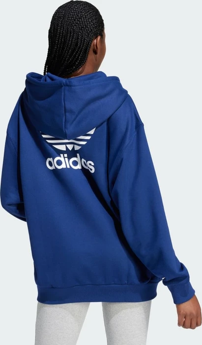 adidas Trefoil Oversized Hoodie dark blue (Damen)