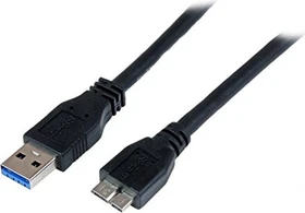 StarTech 1m zertifiziertes USB 3.0 SuperSpeed Kabel A auf Micro B schwarz