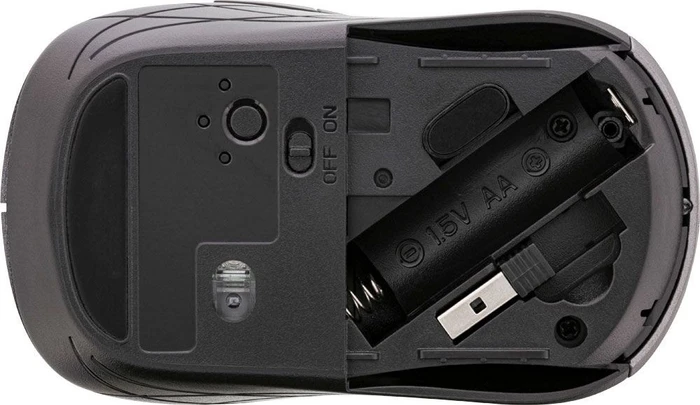 InLine Maus 3-in-1, grau/schwarz, USB/Bluetooth