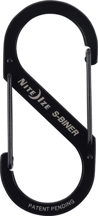 Nite Ize S-Biner Edelstahl Materialkarabiner 90x40mm schwarz