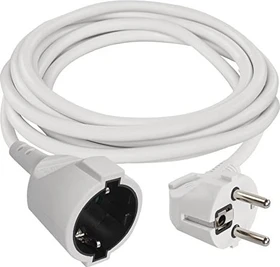 Legrand EMOS Verlängerungskabel, H05VV-F3G, 1.5 mm², Schuko, weiß, 3m