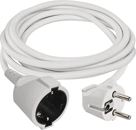 Legrand EMOS Verlängerungskabel, H05VV-F3G, 1.5 mm², Schuko, weiß, 3m