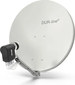 Dura-Sat Dur-line Select 75 G + Ultra Oct LNB - 8 Teilnehmer Set, hellgrau