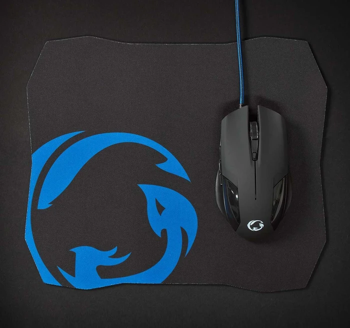 Nedis Gaming Mouse und Mousepad Set, schwarz, USB