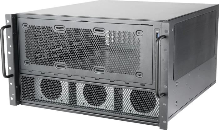 SilverStone RM600, schwarz, 6HE, ATX