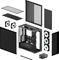 ARCTIC Xtender Mirror Black, Glasfenster Vorschaubild