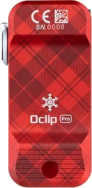 OLight Oclip Pro Taschenlampe snowflake red