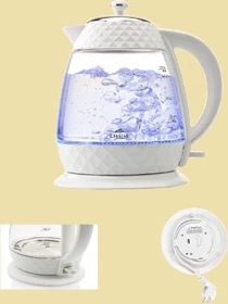 eta Crystal Glas-Wasserkocher weiß