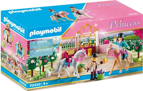 playmobil Princess Reitunterricht im Pferdestall
