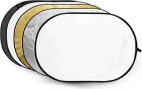Godox Collapsible 5-in-1 Reflector Disc Gold, Silber, Schwarz, Weiß, Transluzent RFT-05 100x150cm