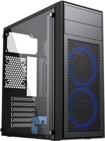 Gembird Fornax M100B Black, Glasfenster (CCC-FC-M100B)