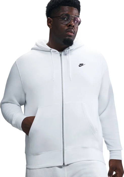 Nike Club Fleece FZ Hoodie weiß (Herren)
