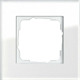 Gira Esprit Abdeckrahmen Glas Weiß 1fach