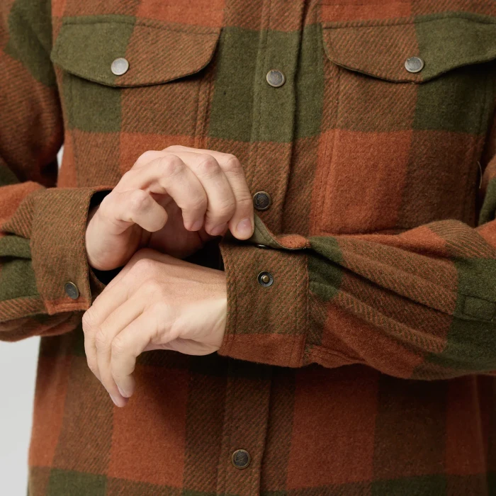 Fjällräven Canada Hemd langarm autumn leaf/laurel green (Herren)