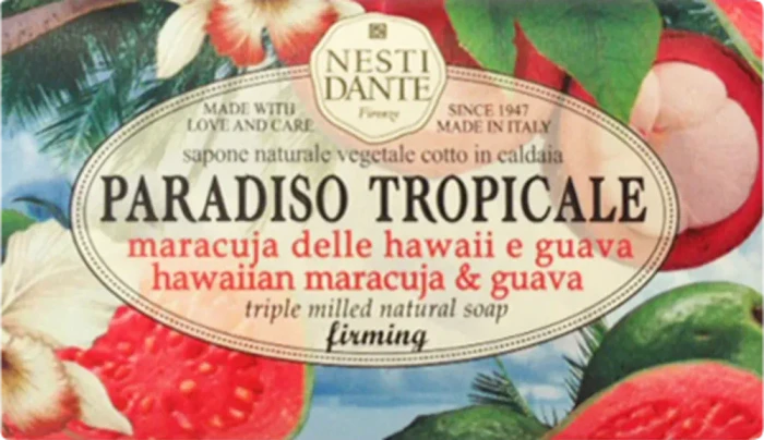 Nesti Dante Paradiso Tropicale Haiiwan Maracuja and Guave feste Seife, 250g