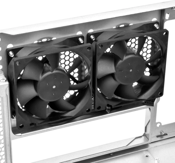 SilverStone RM44, Rackmount Storage, schwarz, 4HE, ATX