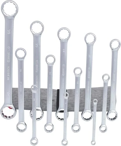 KS Tools ULTIMATEplus Doppelringschlüssel Schraubenschlüsselsatz inkl. Tasche, 12-tlg.