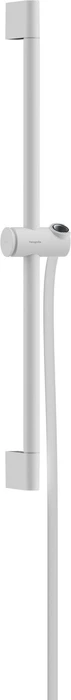 Hansgrohe Unica Brausestange Pulsify S 65cm mit Push Handbrausehalter und Isiflex Brauseschlauch 160cm mattweiß