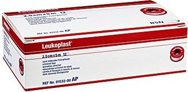 BSN medical Leukopor Fixierpflaster, 5cm x 9.2m, 6 Stück
