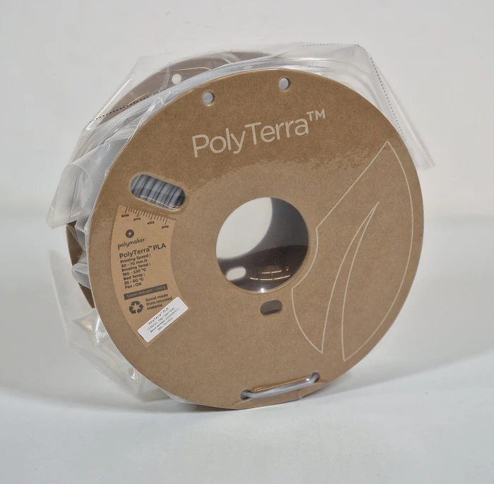 Polymaker PolyTerra PLA, fossil grey, Spule, 2.85mm, 1.00kg