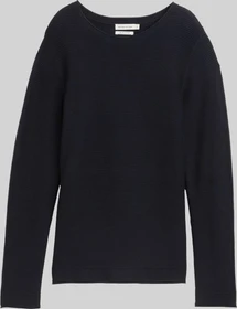 Tom Tailor Rundhalsausschnitt Strickpullover blau (Damen)