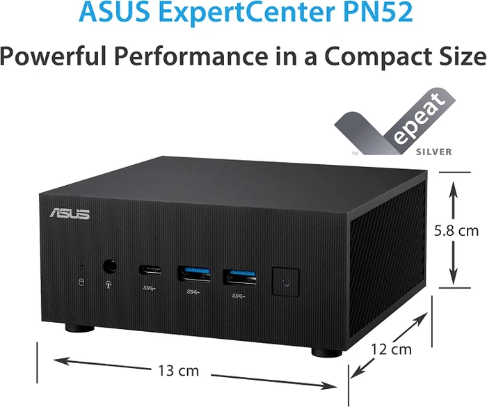 ASUS ExpertCenter PN52-S5030MD, Ryzen 5 5600H, 8GB RAM, 256GB SSD
