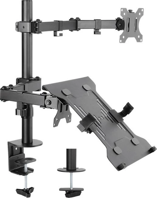Wentronic Goobay Monitorhalterung mit Laptop-Arm Flex