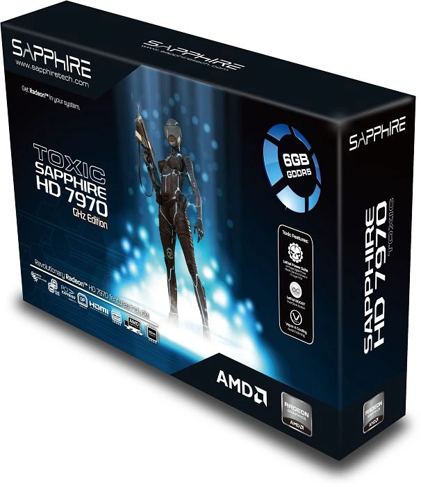 Sapphire Toxic Radeon HD 7970 GHz Edition, 6GB GDDR5, 2x DVI, 4x DP, full retail