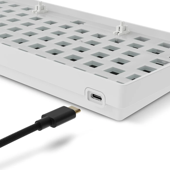Sharkoon Skiller SGK50 S2 Barebone Gaming Tastatur, weiß, ISO/ANSI