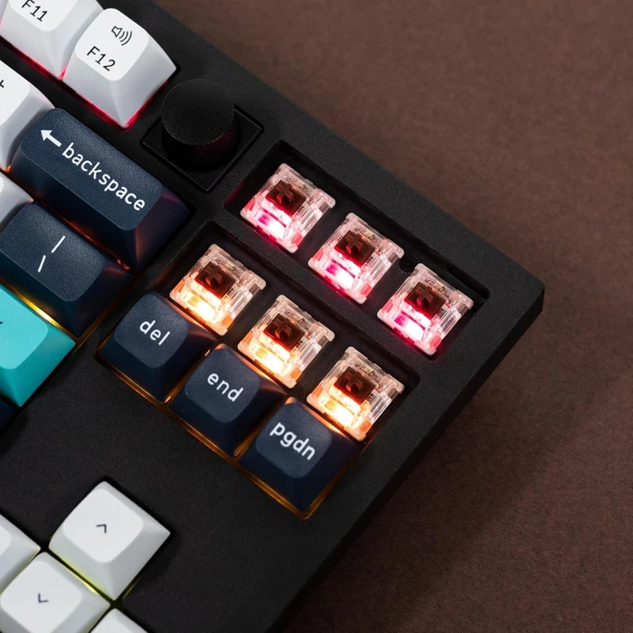 Keychron Q3 Max, Carbon Black, TKL, LEDs RGB, hot-swap, Gateron Jupiter BROWN, USB/Bluetooth, US