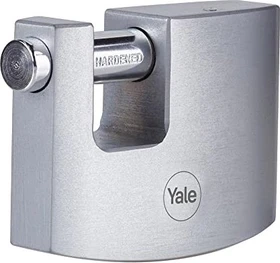 Yale Silver Line Y124B/60 Messing Blockhangschloss, Vorhängeschloss