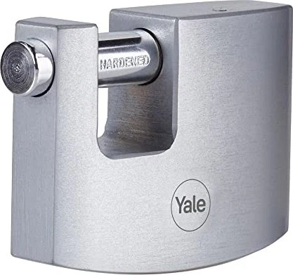 Yale Silver Line Y124B/60 Messing Blockhangschloss, Vorhängeschloss