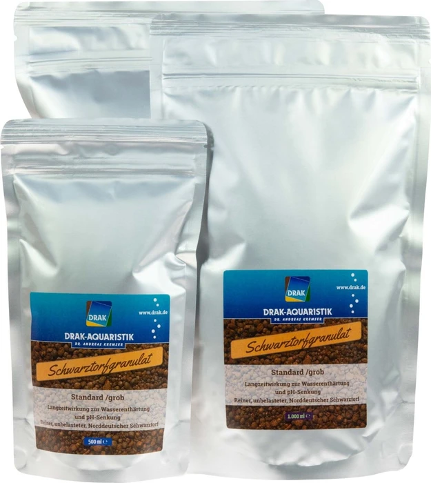 DRAK-Aquaristik Schwarztorfgranulat, standard, 2l