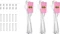 Thermaltake CT140 EX ARGB Sync Reverse Pink, rosa/weiß, 140mm, 3er-Pack Vorschaubild