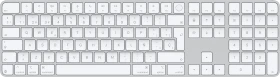 Apple Magic Keyboard mit Touch ID und Ziffernblock für Mac mit Apple Chip (USB-C), weiß/silber, USB/Bluetooth, ES (MXK73Y/A)
