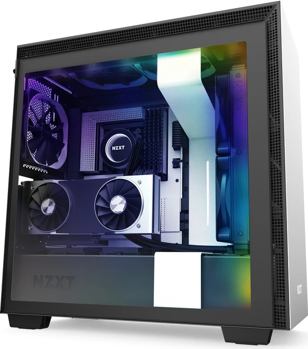 NZXT H710i, weiß, Glasfenster