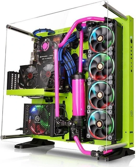 Thermaltake Core P5 grün, Acrylfenster
