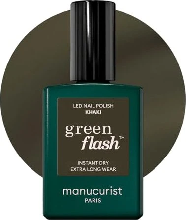 Manucurist Green Flash Gel Nagellack khaki, 15ml