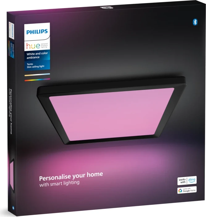 Philips Hue White and Color Ambiance Tento LED-Panel eckig 39.5x39.5cm schwarz